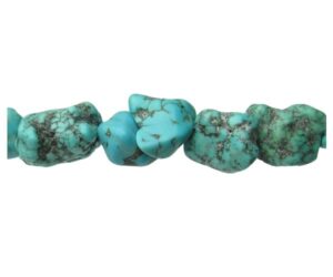 turquoise rough nugget gemstone beads natural