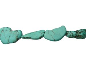 turquoise magnesite slab beads