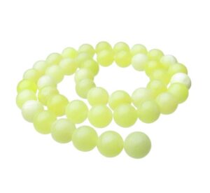 lemon jade 8mm round gemstone beads natural crystals australia