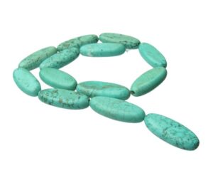 turquoise magnesite gemstone natural oval beads australia