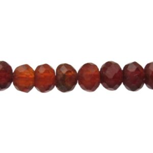 orangegarnetfacetedrondellebeads4mm1 orange garnet faceted rondelle beads
