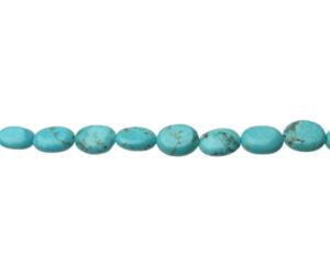 turquoise small gemstone oval beads diy