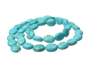 turquoise small gemstone oval beads diy