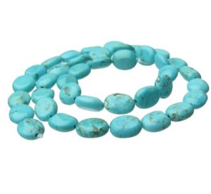 turquoise small gemstone oval beads diy