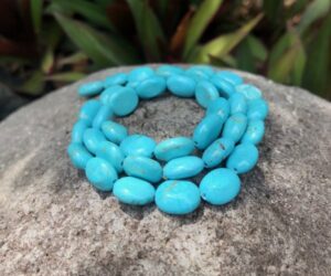 turquoise small gemstone oval beads diy