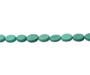 turquoise small oval gemstone beads