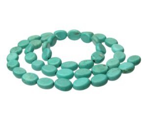 turquoise small oval gemstone beads