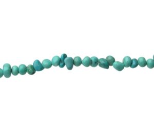 turquoise magnesite nugget gemstone beads