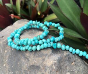 turquoise magnesite nugget gemstone beads