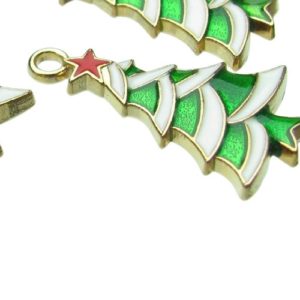 christmas enamel charms