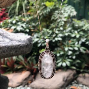 clear quartz pendant natural crystals