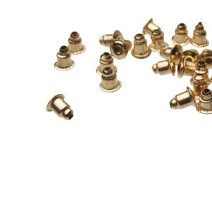 gold stud backs with rubber stopper