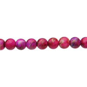 pink purple marble glass beads 10mm round