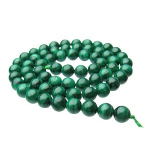 malachite 6mm round gemstone beads natural crystals australia