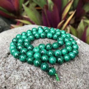 malachite 6mm round gemstone beads natural crystals australia