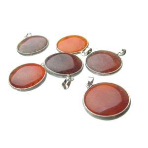 red purple agate pendant