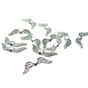antique silver angel wings for christmas