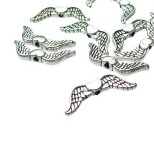 antique silver angel wings for christmas