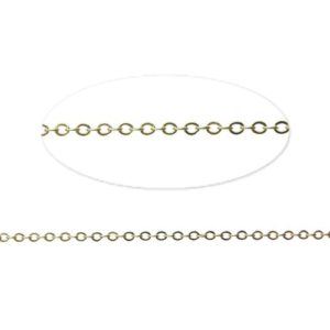 tarnish resistant cable chain 18k gold