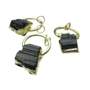 black tourmaline gemstone pendant