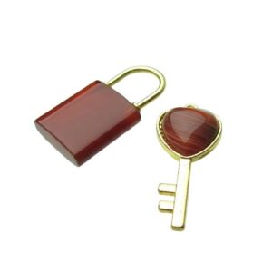 carnelian lock and key