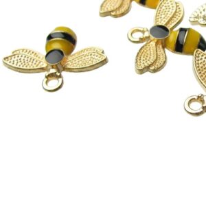 enamel charms bee