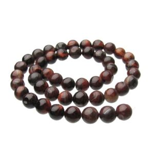 red tiger eye B grade 8mm beads