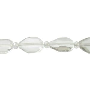 clear quartz faceted nugget gemstone beads