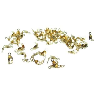 gold clamshells bead tips cord ends