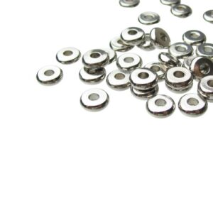 stainless steel 6mm wheel disc spacer beads