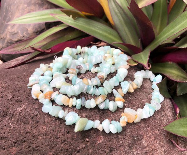 amazonite chip beads natural crystals australia