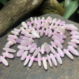 kunzite gemstone beads australia