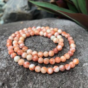 red vein jasper 4mm round gemstone beads