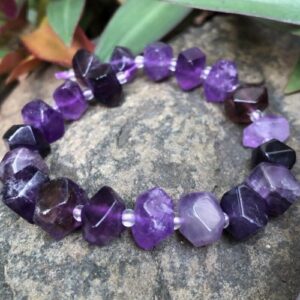 amethyst mini nugget beads