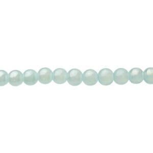 sky blue glass round beads 8mm
