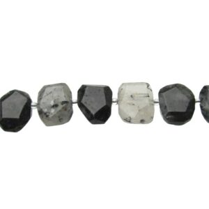 tourmalinated quartz slab gemstone beads