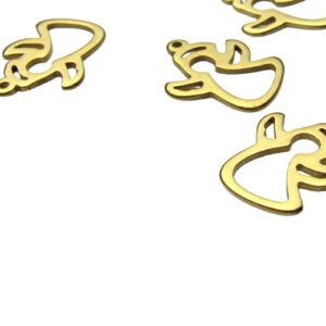18k gold plated stainless steel charms australia angel