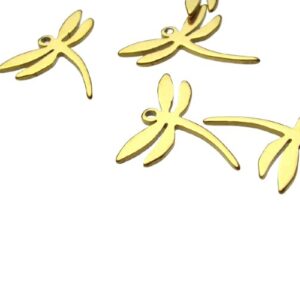 18k gold plated stainless steel charms australia dragonfly
