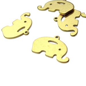 18k gold plated stainless steel charms australia elephant