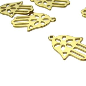 18k gold plated stainless steel charms australia hamsa