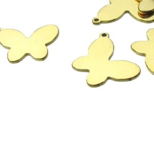 18k gold plated stainless steel charms australia butterfly