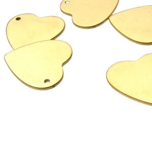 18k gold plated stainless steel charms australia heart