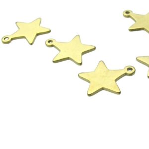 18k gold plated stainless steel charms australia star