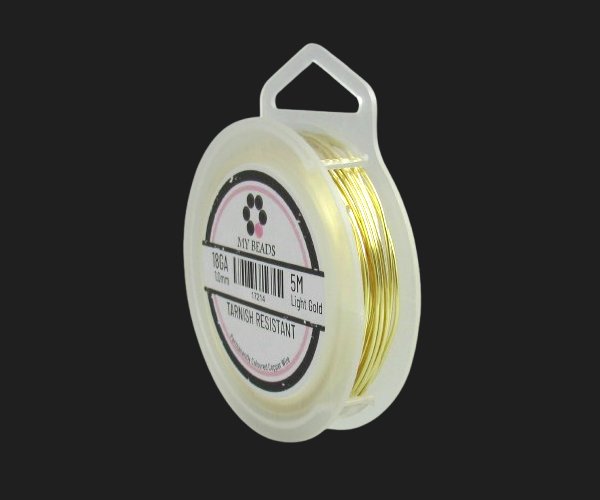 tarnish resistant wire 18ga light gold