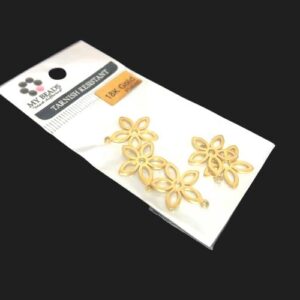 18k tarnish resistant gold flower charms