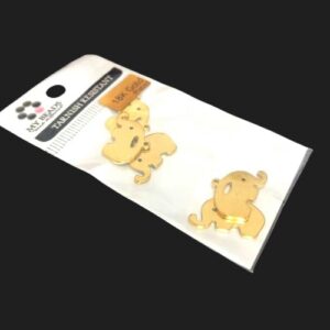 tarnish resistant elephant charms 18k gold