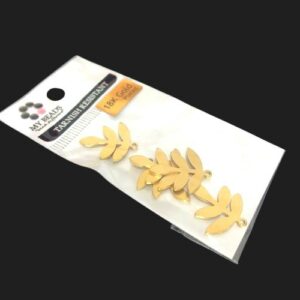 18k gold leaf charms tarnish resistant australia
