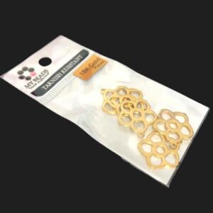 tarnish resistant 18k gold flower charms