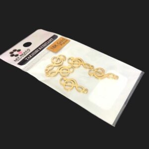 gold treble clef tarnish resistant charms australia