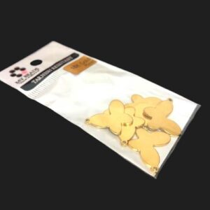 tarnish resistant 18k gold butterfly charms